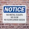 Signmission No Metal Cleats No Gum No Sunflower Seeds, 14 in W x Rectangle, Plastic OS-2PACK-NS-P-1014-L-14701 - alternate 4